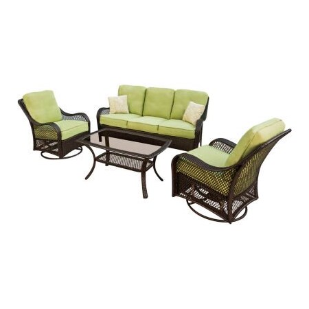 Almo Fulfillment Services Hanover Orleans 4 Piece Outdoor Patio Set ORLEANS4PCSW